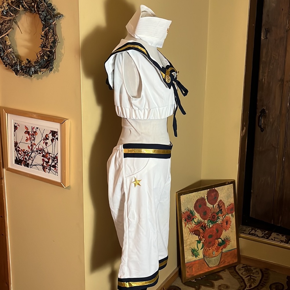 Vtg Sexy Sexy Navy Boat Captain DressUp sz Medium/Large WOW MATEY! by Delicious - Picture 4 of 16